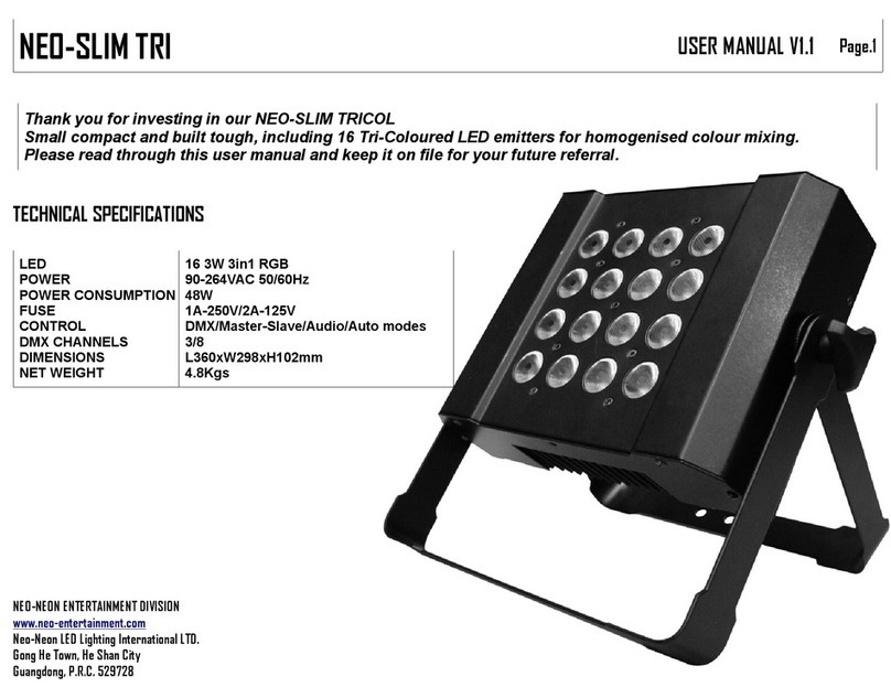 Neo-Neon NEO-SLIM TRI user manual