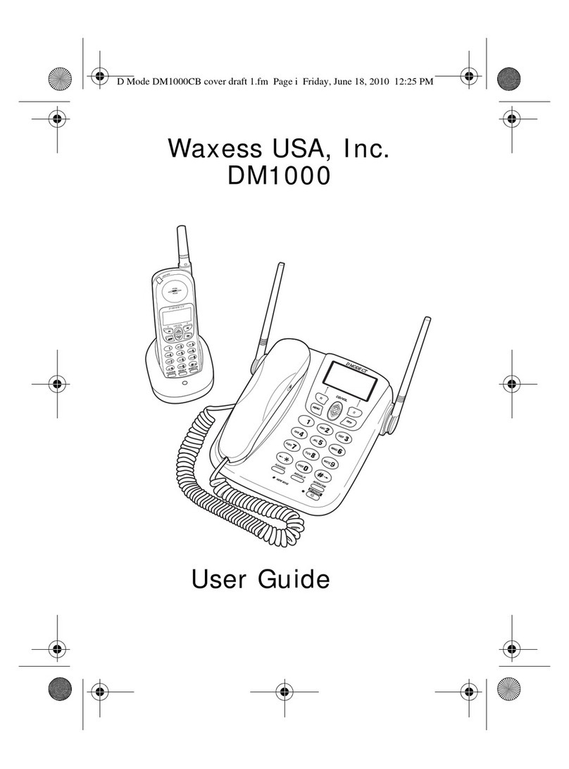 Waxess DM1000 user guide