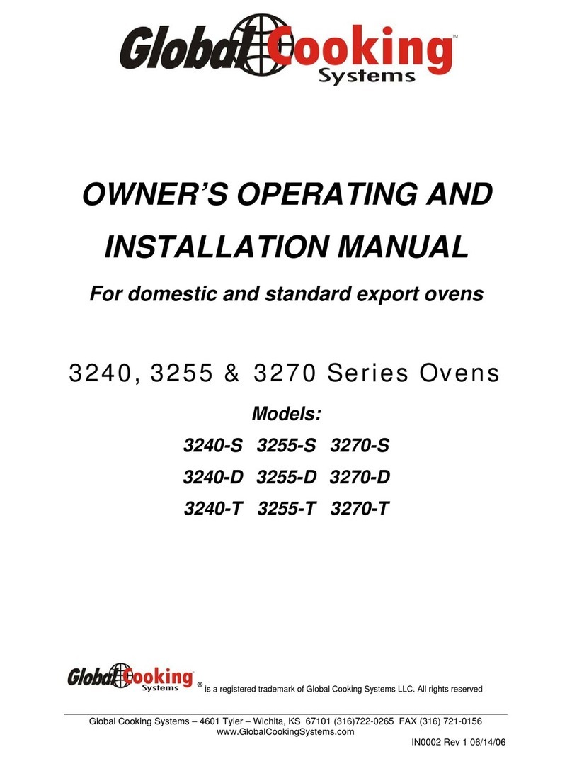 Global Cooking 3240-S Operating and installation instruction manual Global Cooking 3240-S Operating and installation instruction manual
