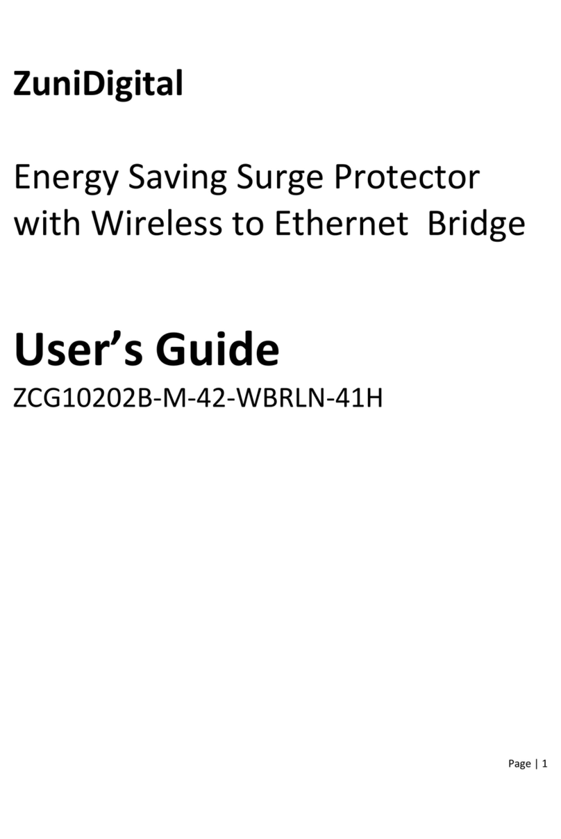 ZuniDigital ZCG10202B-M-42-WBRLN-41H User manual