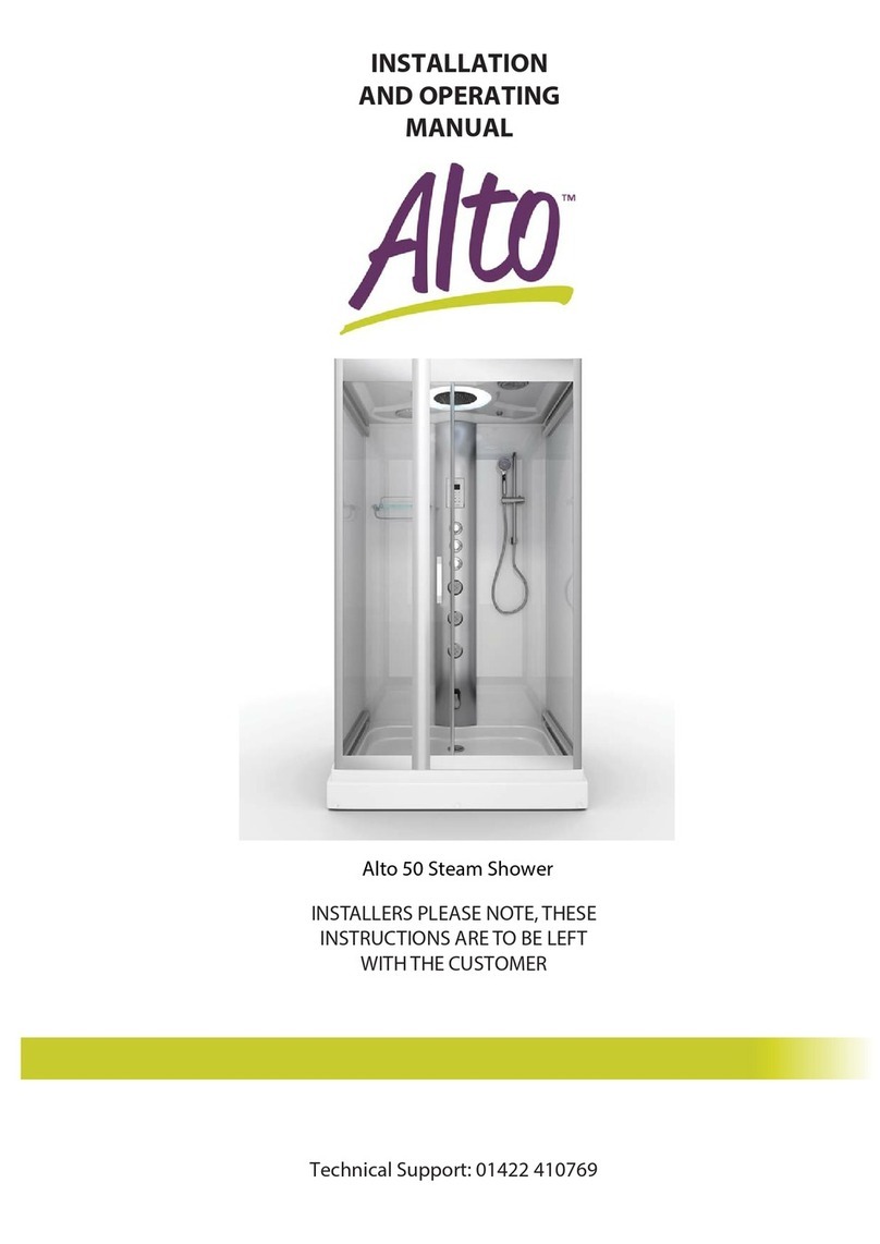 AquaLusso Alto 50 Installation and operating manual AquaLusso Alto 50 Installation and operating manual