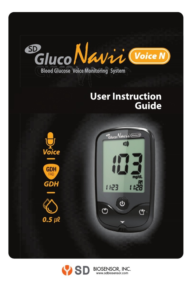 SD Biosensor SD GlucoNavii Voice N User instruction guide