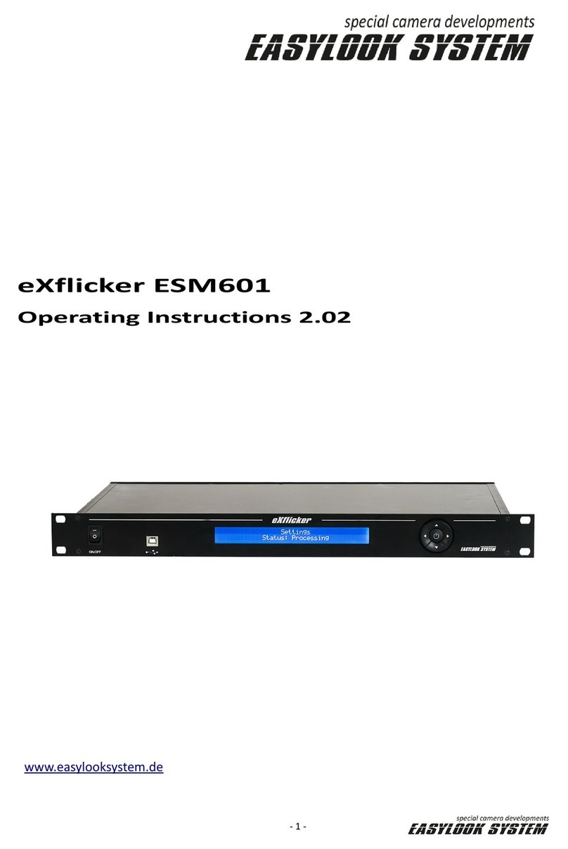 Easylook system eXflicker ESM601 operating instructions