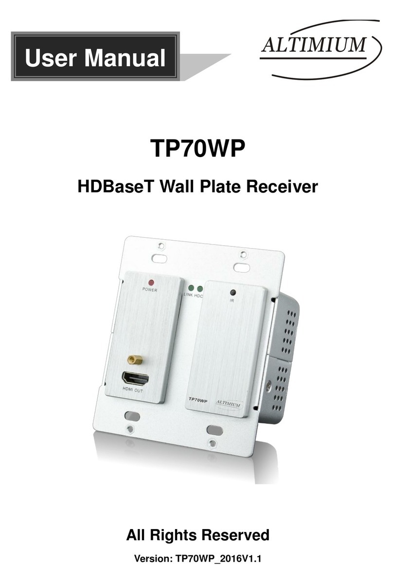 Altimium TP70WP User manual