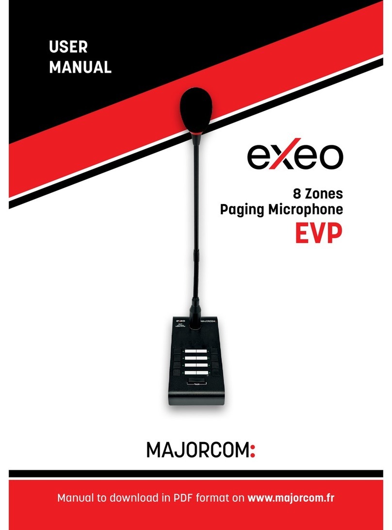 Majorcom: EXEO EVP user manual