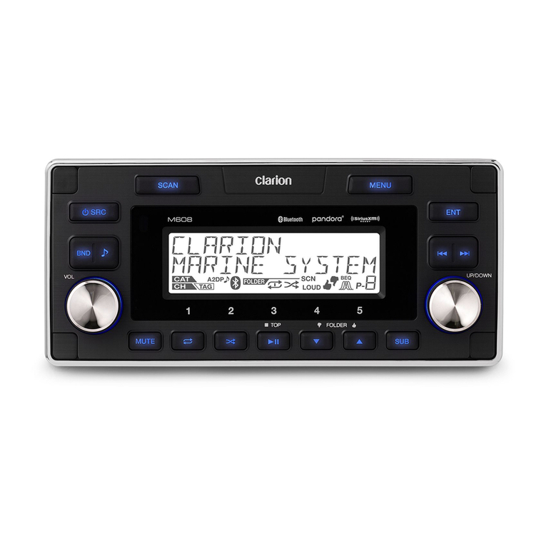 Clarion M608 User manual