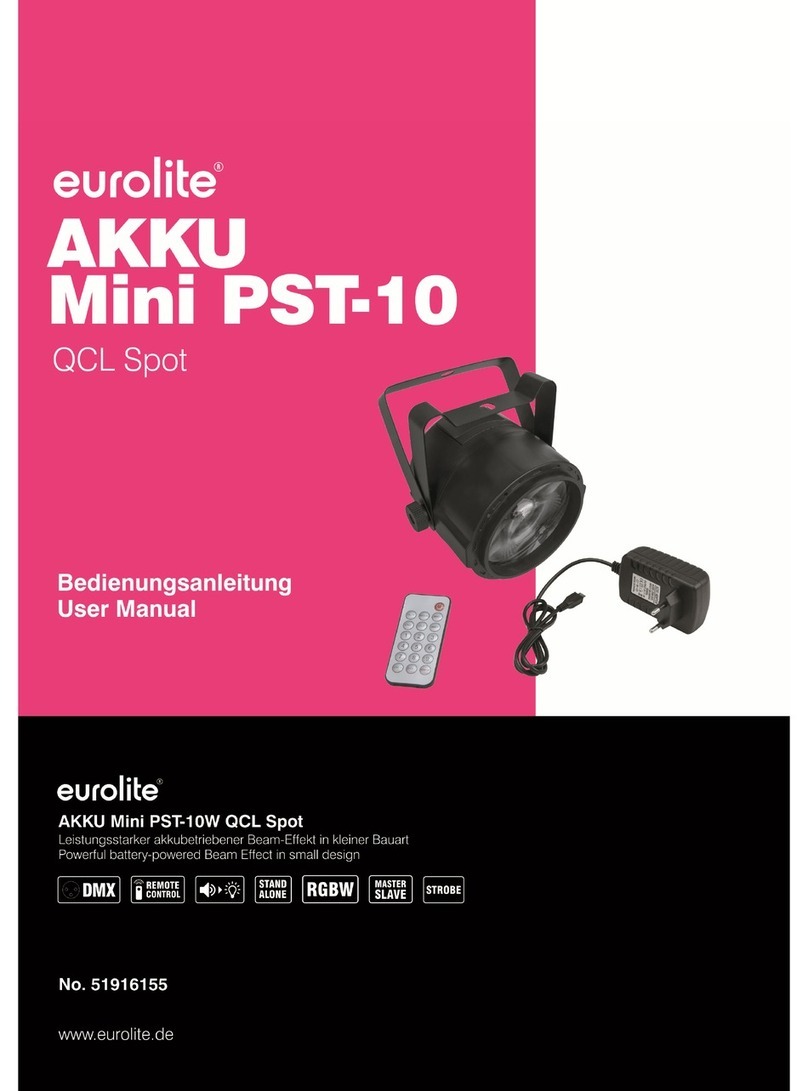 EuroLite AKKU Mini PST-10W User manual