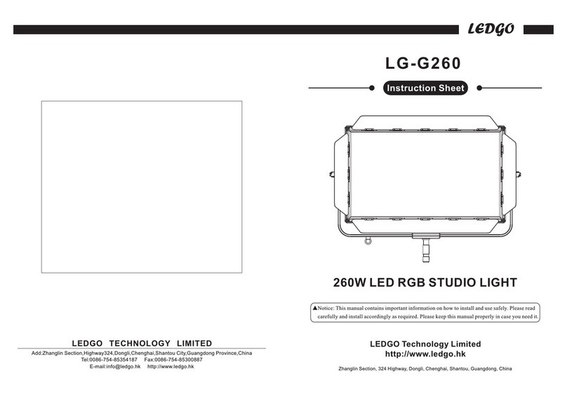 Ledgo LG-G260 instruction sheet
