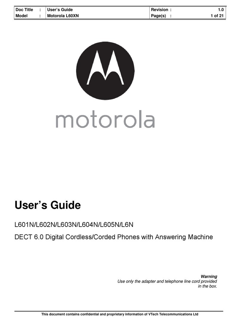 Motorola L601N user guide