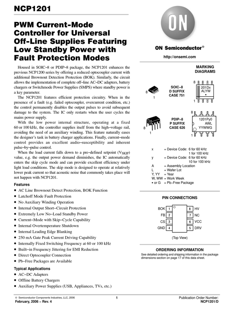 ON Semiconductor NCP1201 User manual