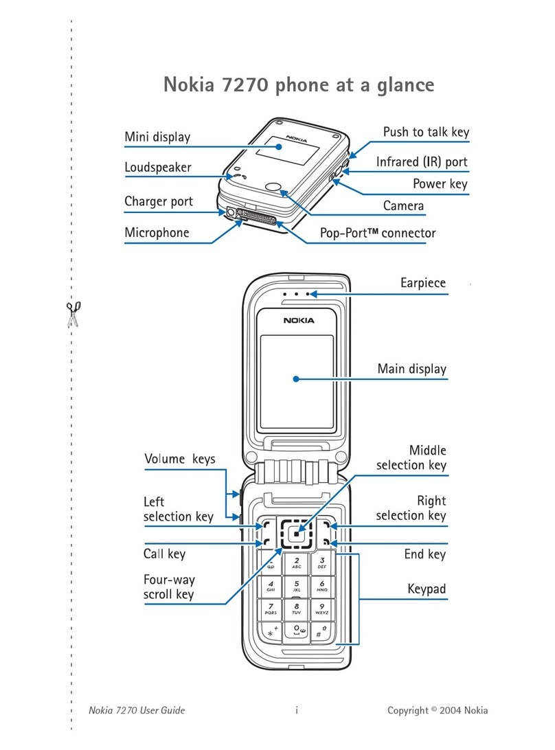 Nokia 7270 - Cell Phone 21 MB User manual Nokia 7270 - Cell Phone 21 MB User manual