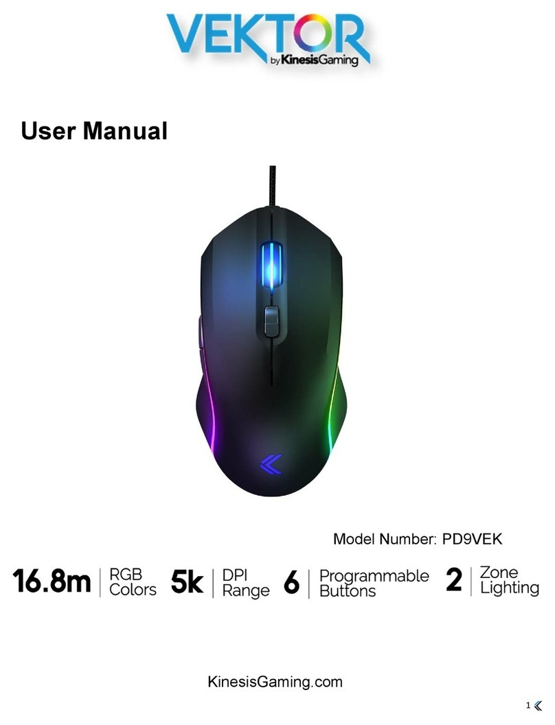 Kinesis Gaming Vektor PD9VEK user manual