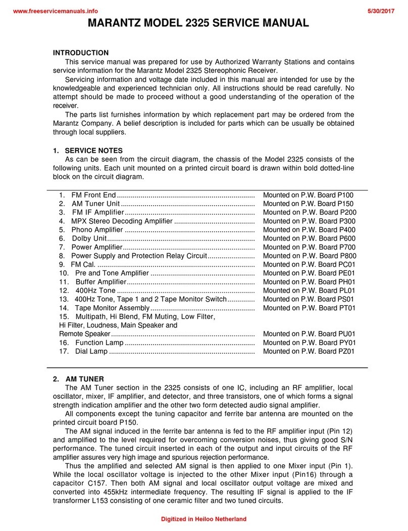 Marantz 2325 Service manual