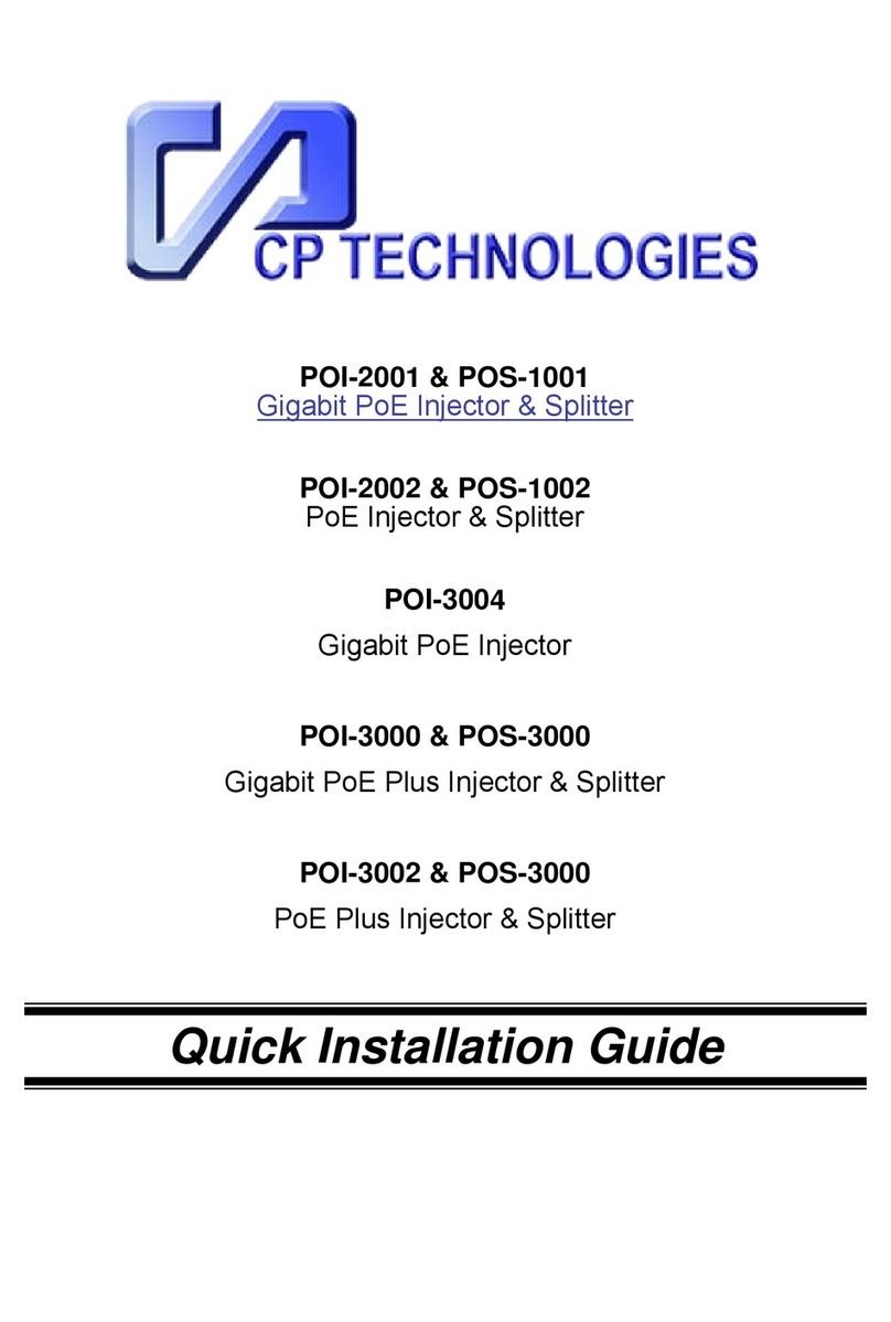 CP TECHNOLOGIES POS-1001 Quick installation guide