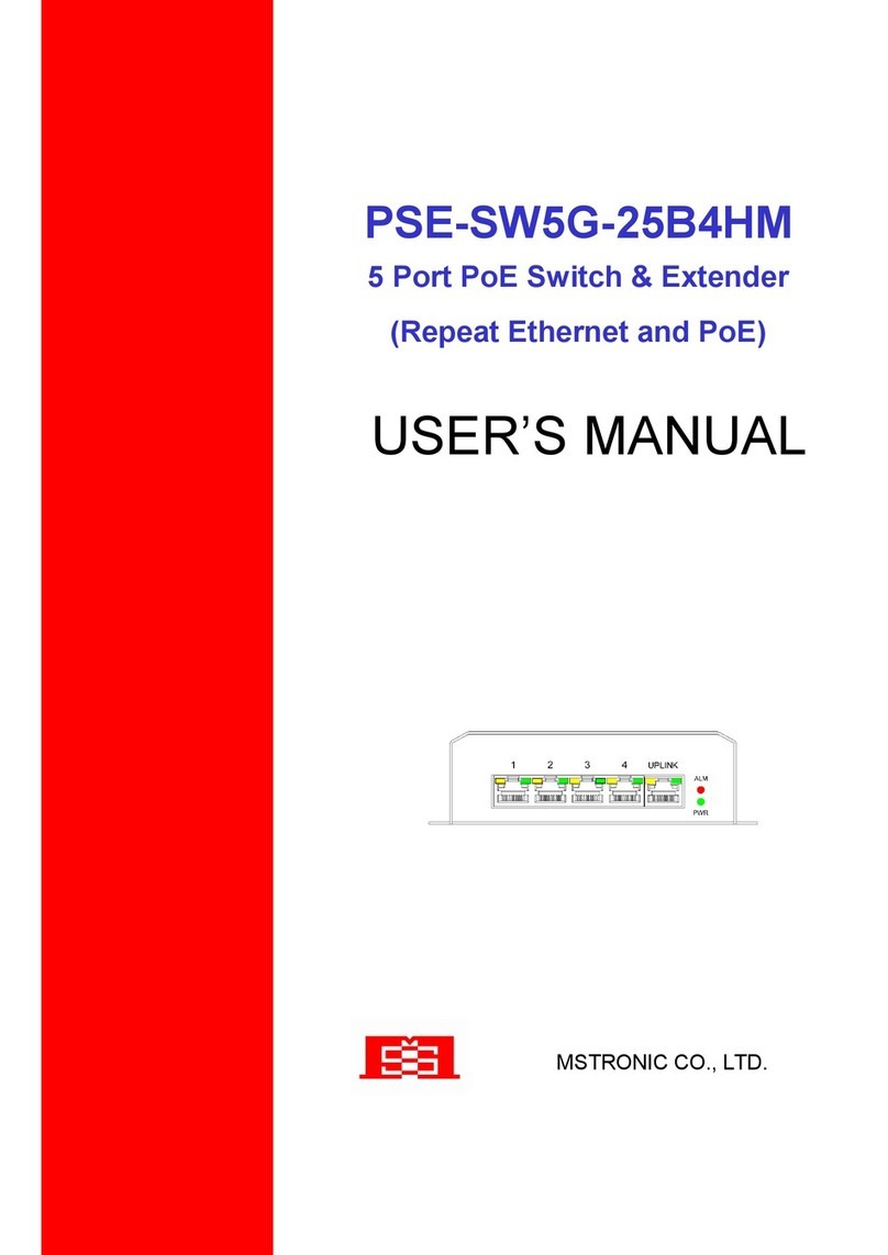 MSTRONIC PSE-SW5G-25B4HM user manual MSTRONIC PSE-SW5G-25B4HM user manual