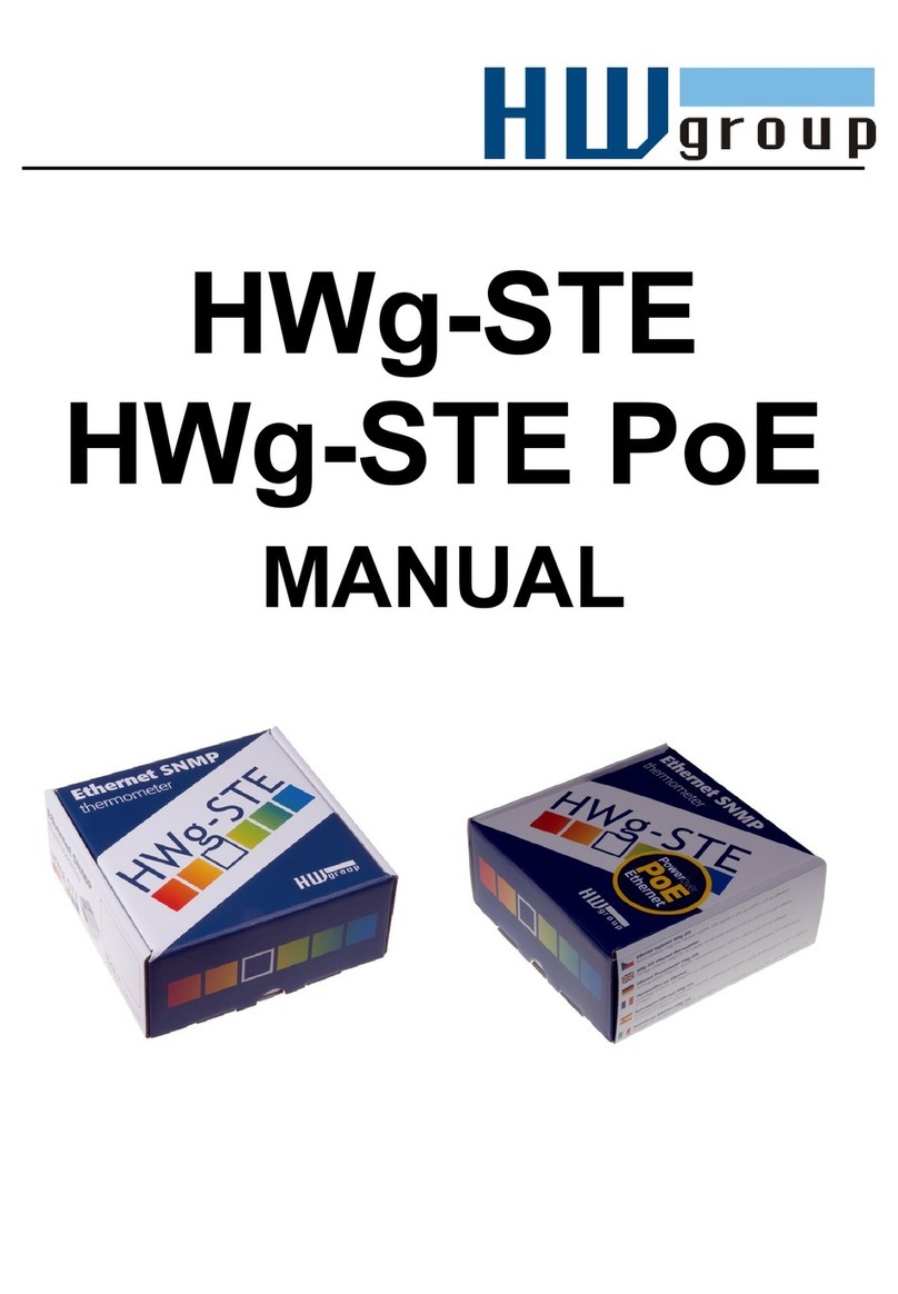 HW Group HWg-STE User manual
