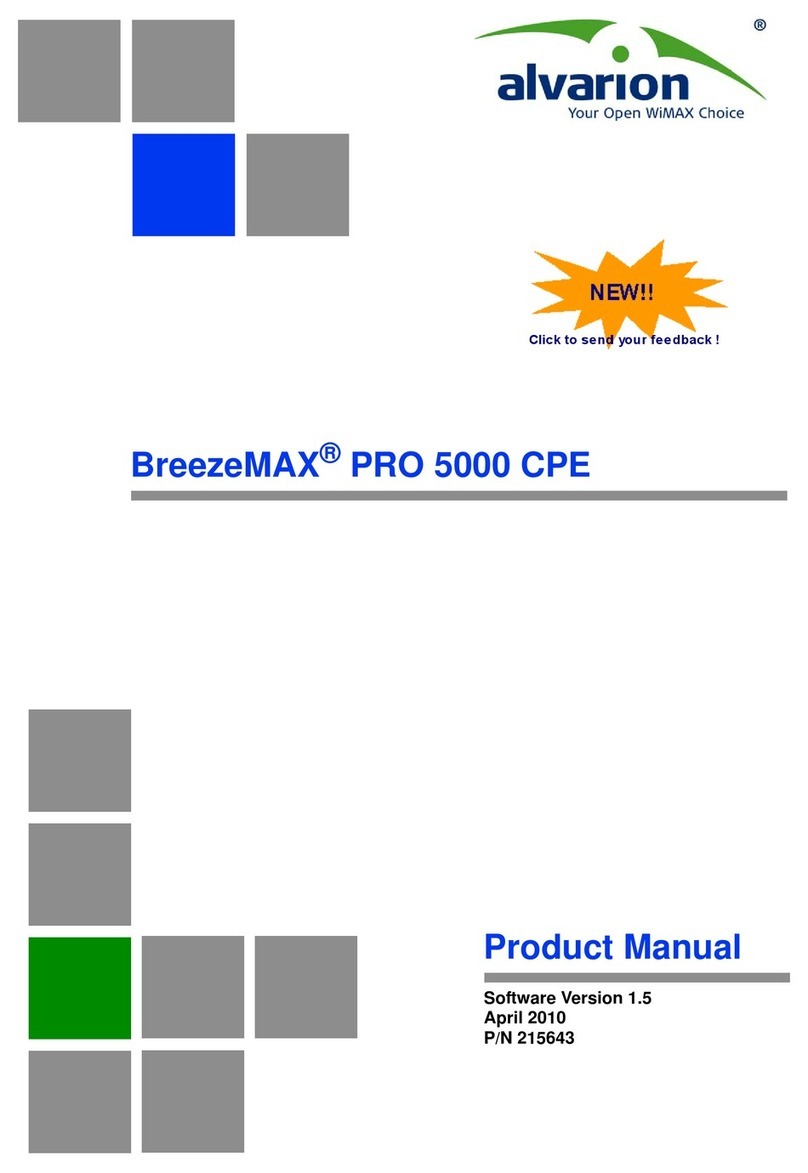 Alvarion BreezeMAX PRO 5000 CPE product manual