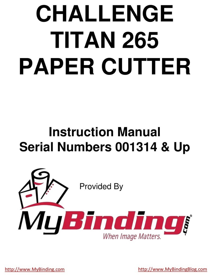 Challenge Titan 265 instruction manual