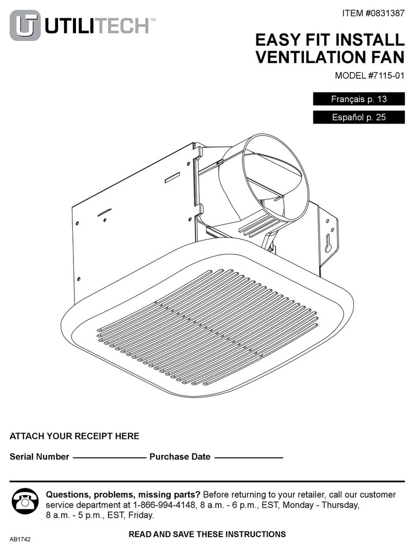 Utilitech 7115-01 User manual