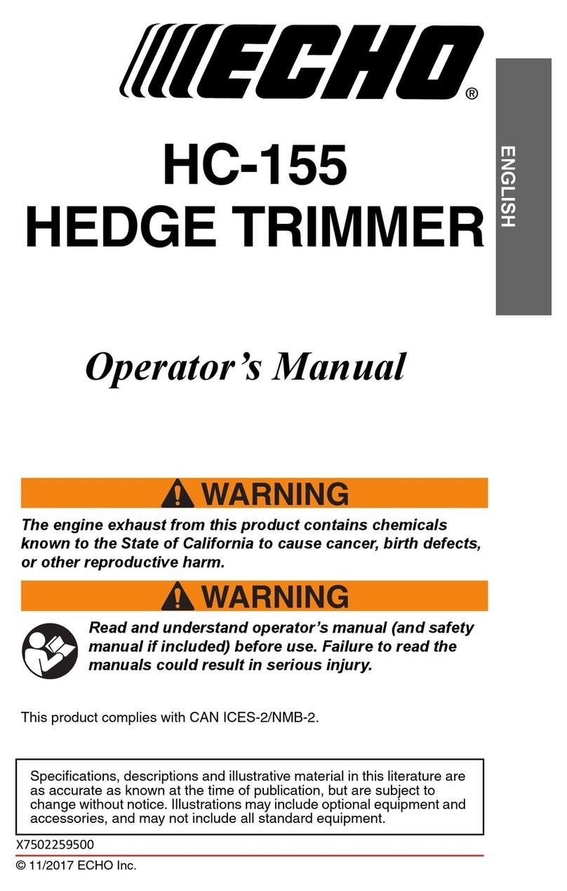 Echo HC-155 User manual