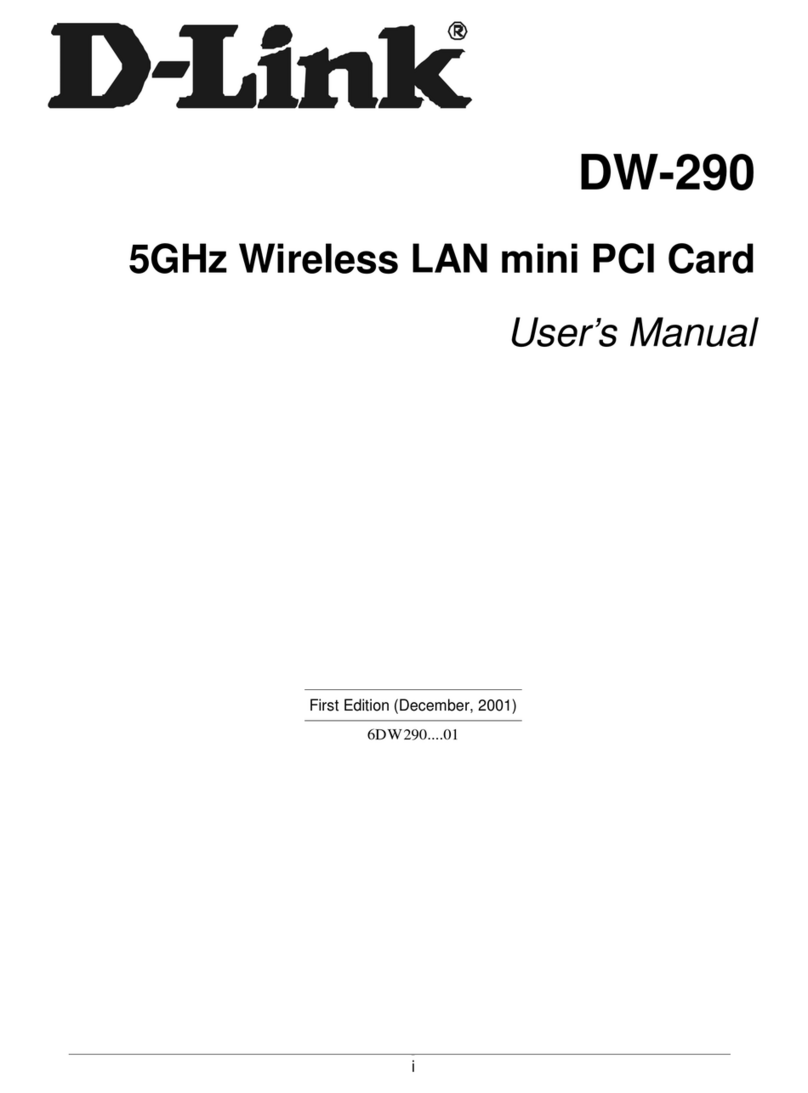 D-Link DW-290 User manual