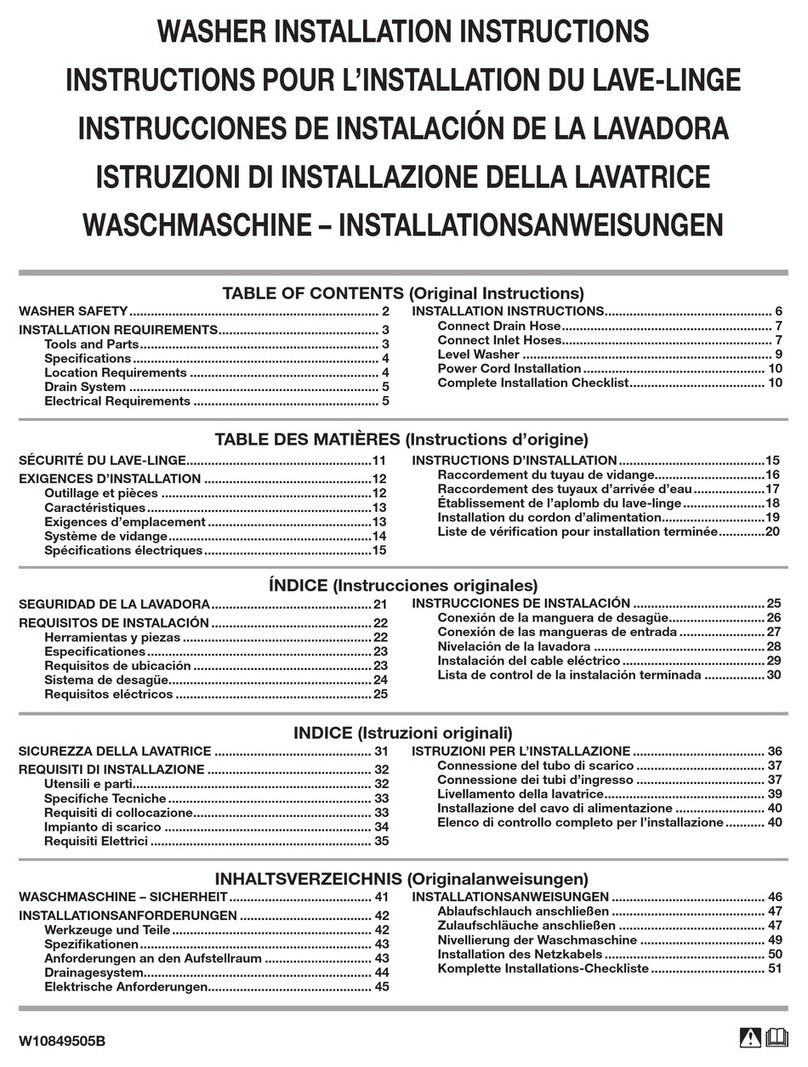 Whirlpool 3LWTW4815FW installation instructions