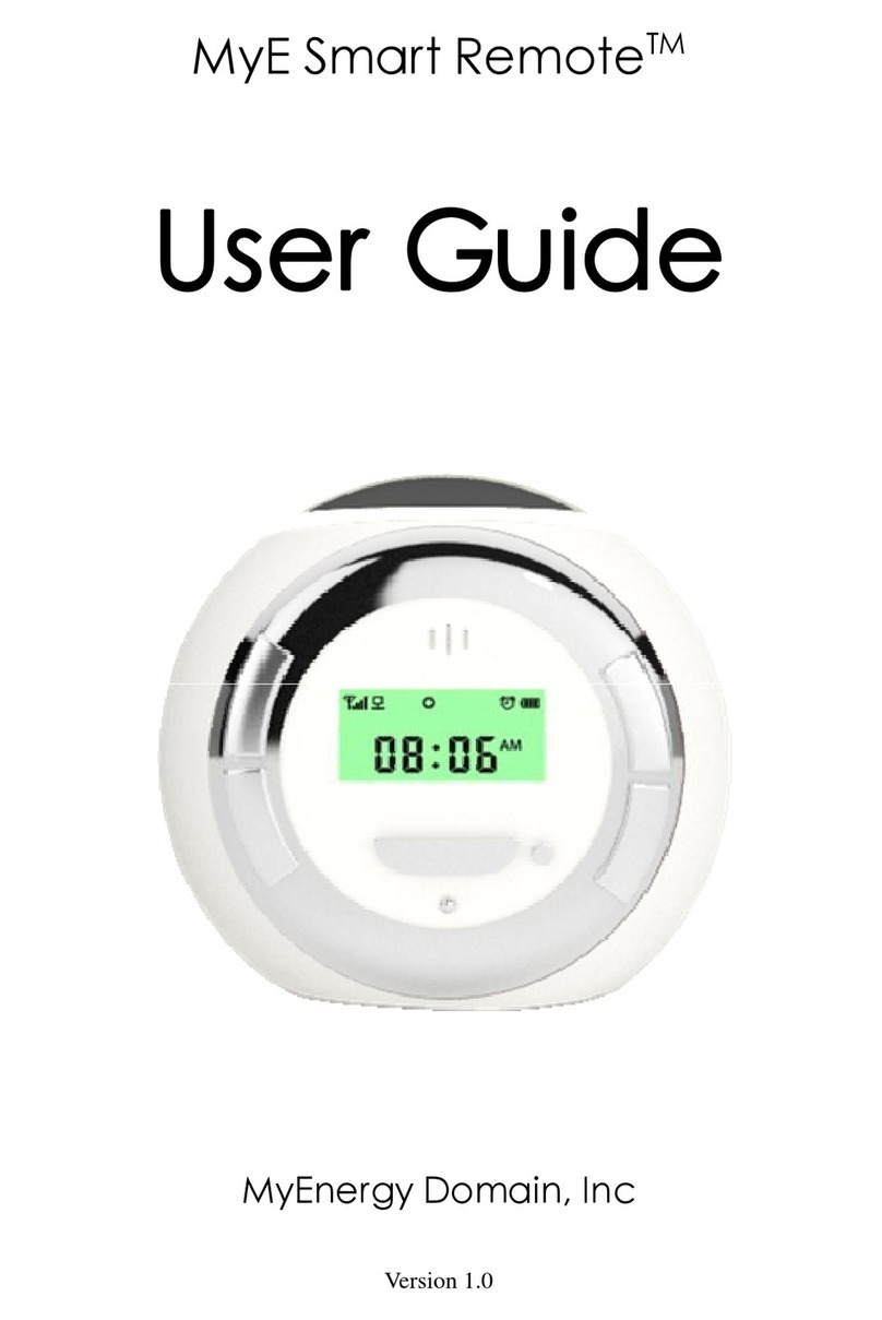 MyEnergy Domain MyE Smart Remote User manual