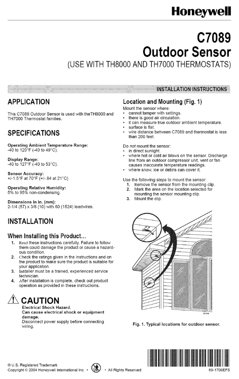 Honeywell C7089 User manual