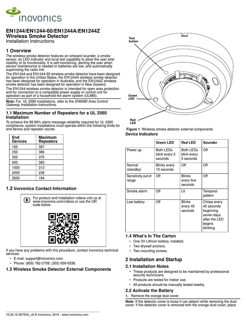 Inovonics EN1244 installation instructions