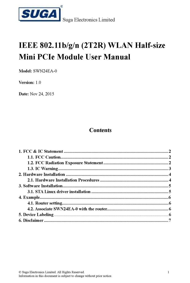 SUGA SWN24EA-0 user manual