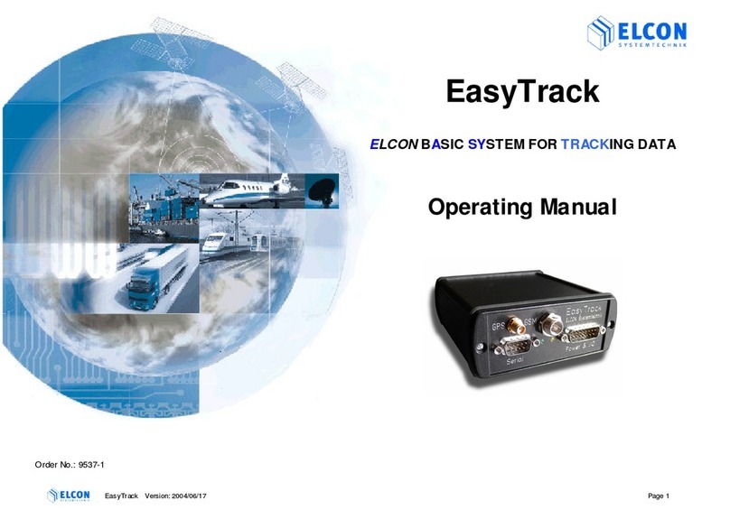 Elcon EasyTrack operating manual