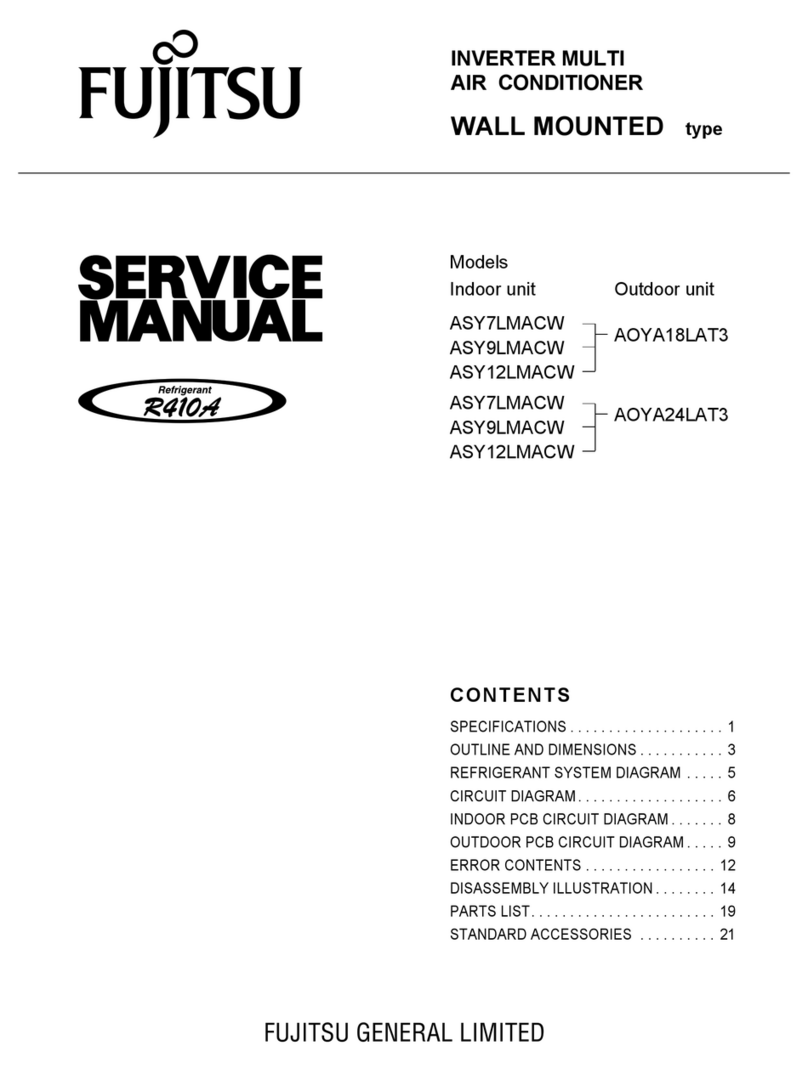 Fujitsu ASY9LMACW Service manual