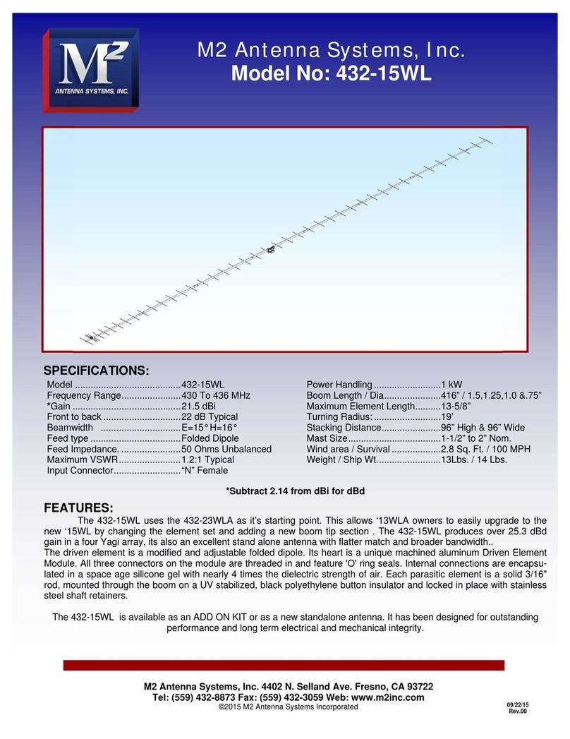 M2 Antenna Systems 432-15WL Upgrade manual M2 Antenna Systems 432-15WL Upgrade manual