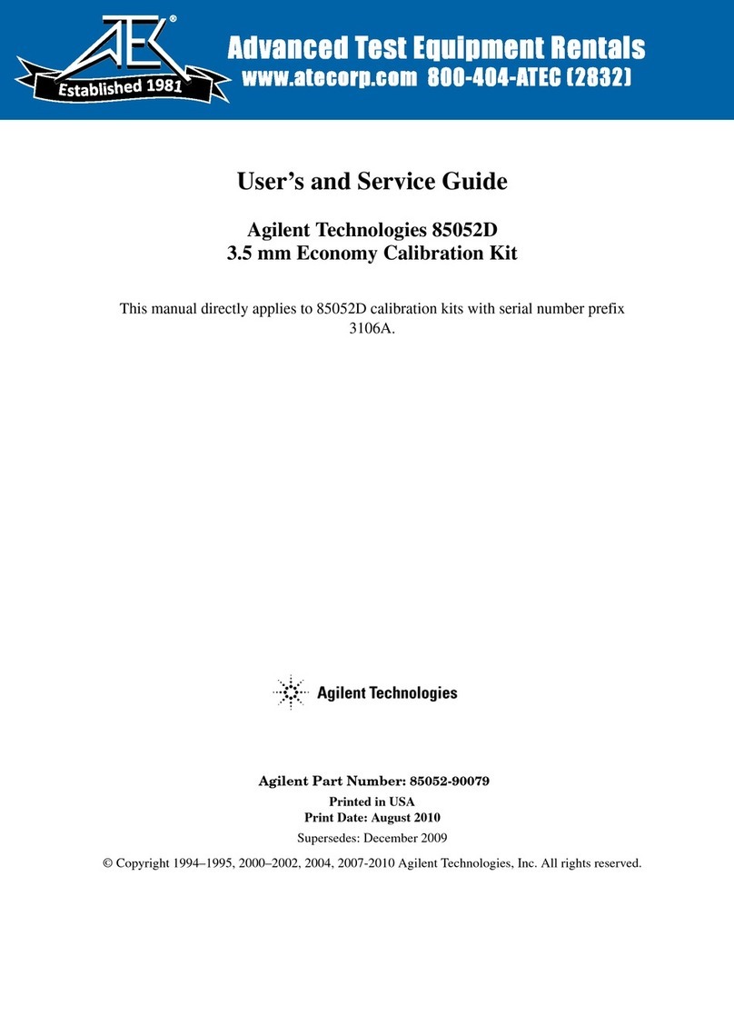 Agilent Technologies 85052D Manual