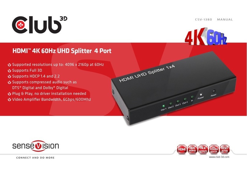 Club 3D CSV-1380 manual