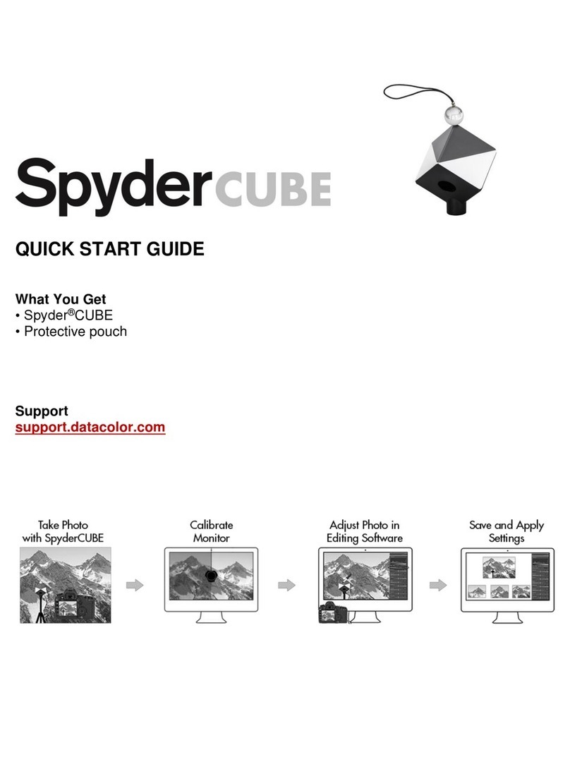 Datacolor SpyderCube User manual