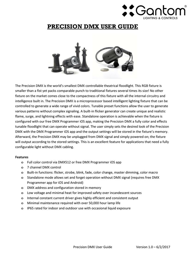 Gantom Precision DMX User manual
