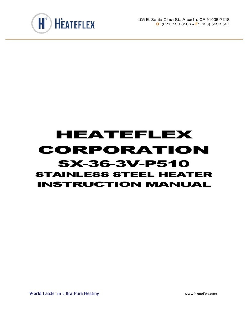 Heateflex SX-36-3V-P510 instruction manual