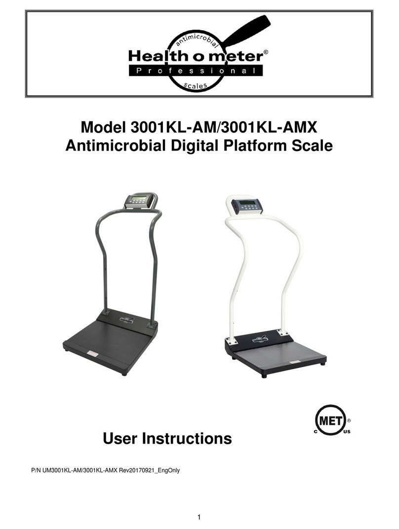 Health O Meter 3001KL-AM User instructions
