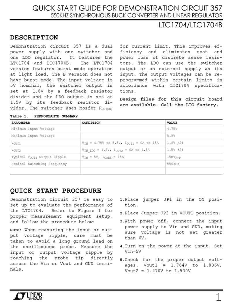Linear LTC1704 quick start guide