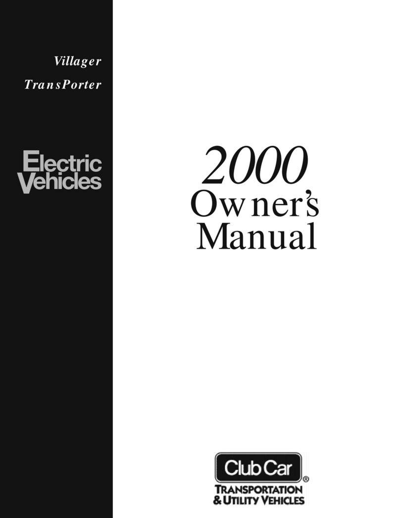 Club Car Villager 2000 User manual