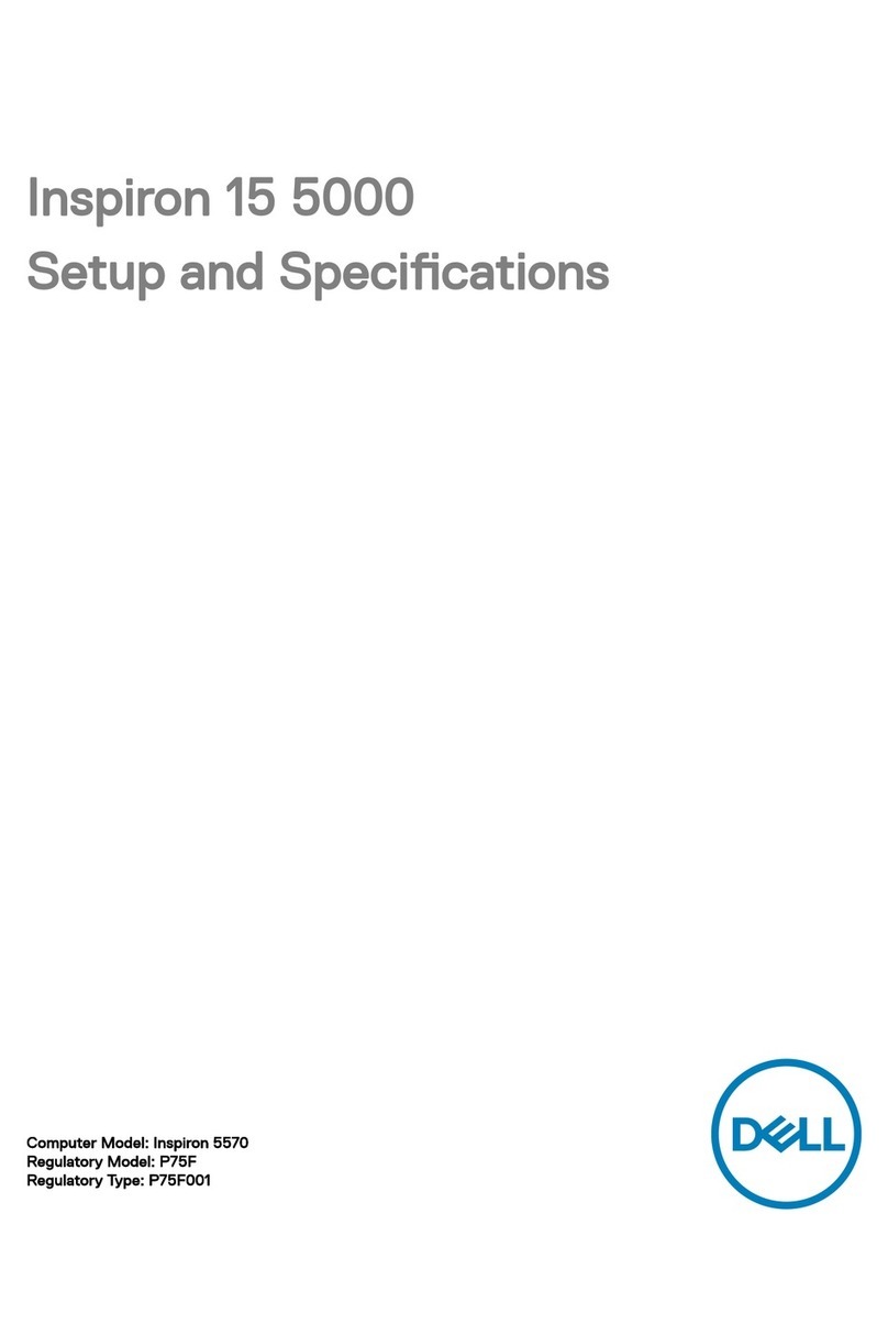 Dell Inspiron 15 5000 Series Operation and maintenance manual