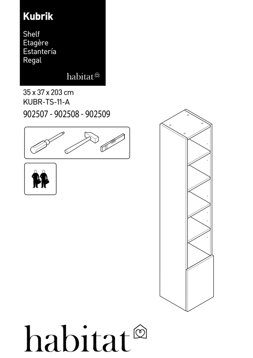 Habitat Kubrik 902507 Assembly manual