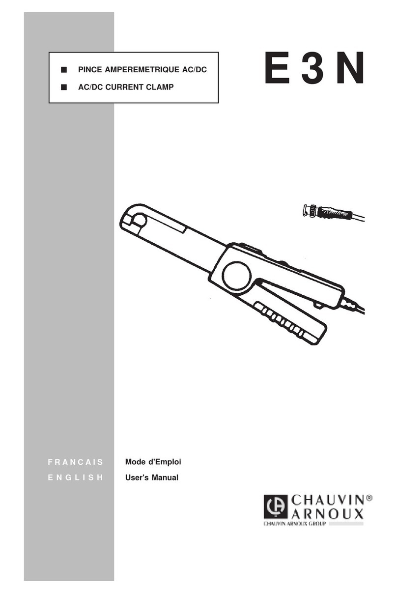 Chauvin Arnoux E3N User manual