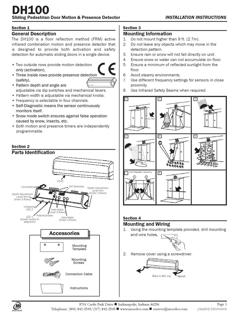 MS Sedco DH100 installation instructions