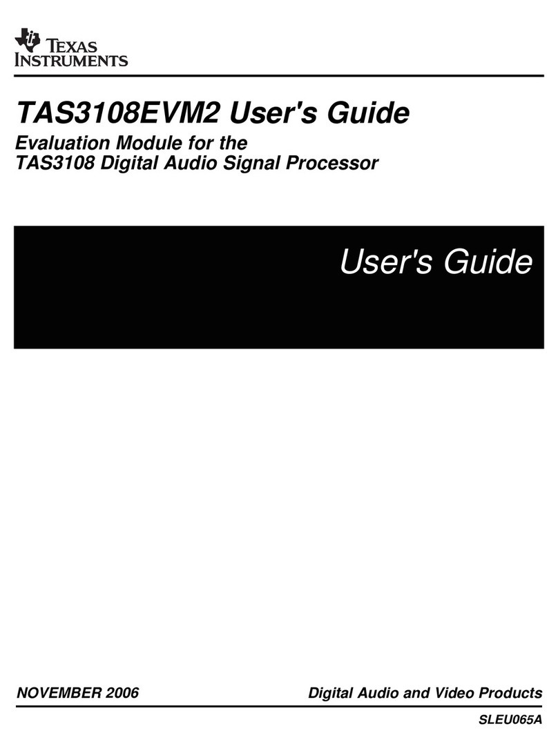 Texas Instruments TAS3108EVM2 User manual