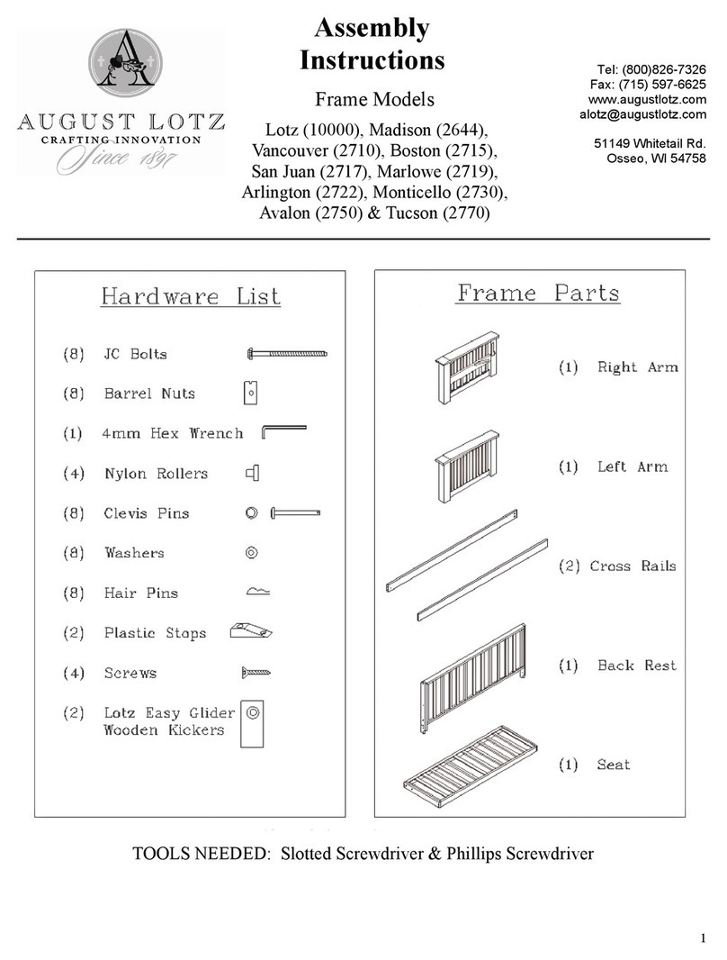 August Lotz Lotz 10000 Assembly instructions August Lotz Lotz 10000 Assembly instructions