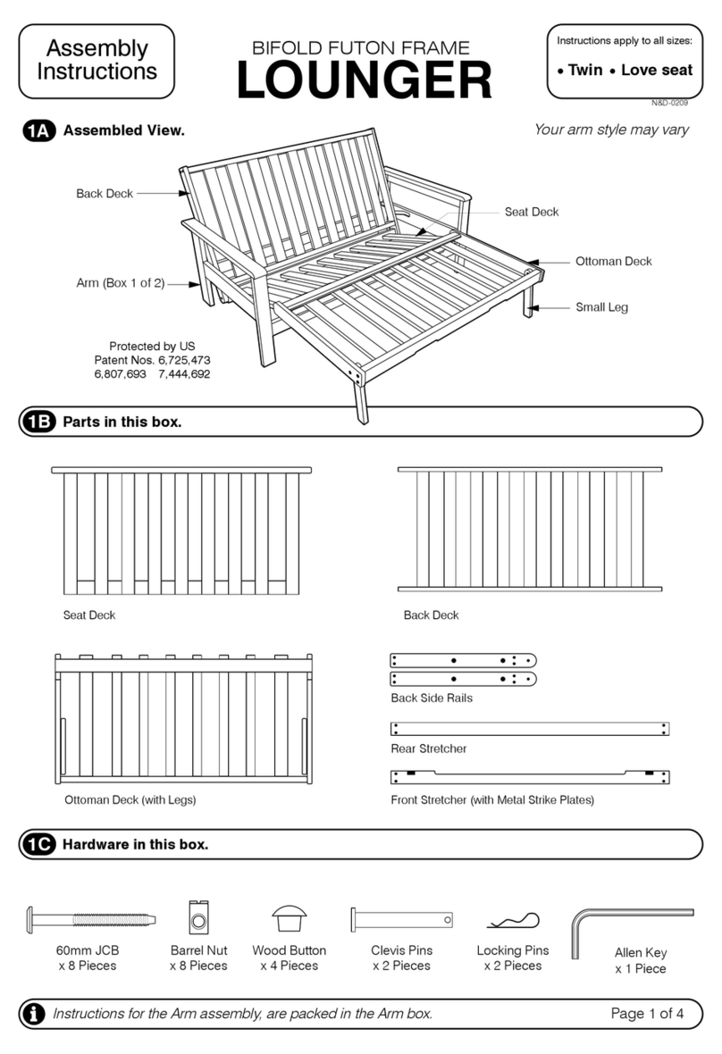 Anchor LOUNGER Assembly instructions