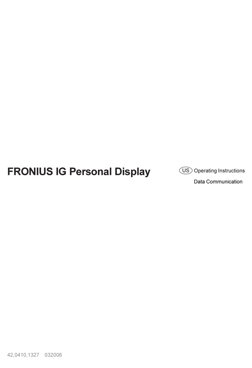 FRO­NIUS IG operating instructions