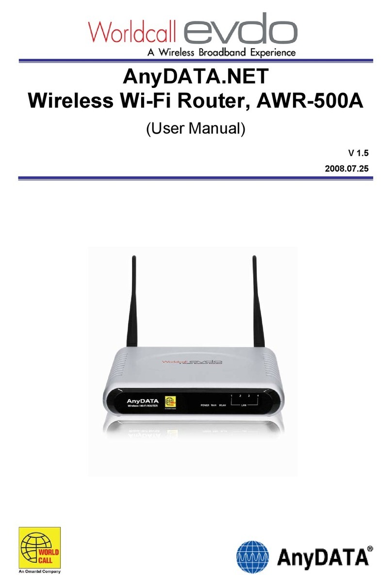 AnyDATA AWR-500A user manual